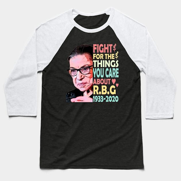 Ruth Bader Ginsburg Baseball T-Shirt by Redmart